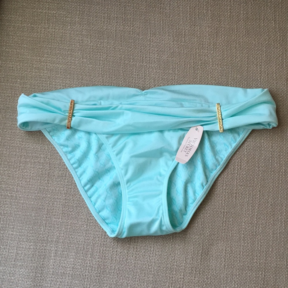 Victoria’s Secret bikini bottom sea foam gold